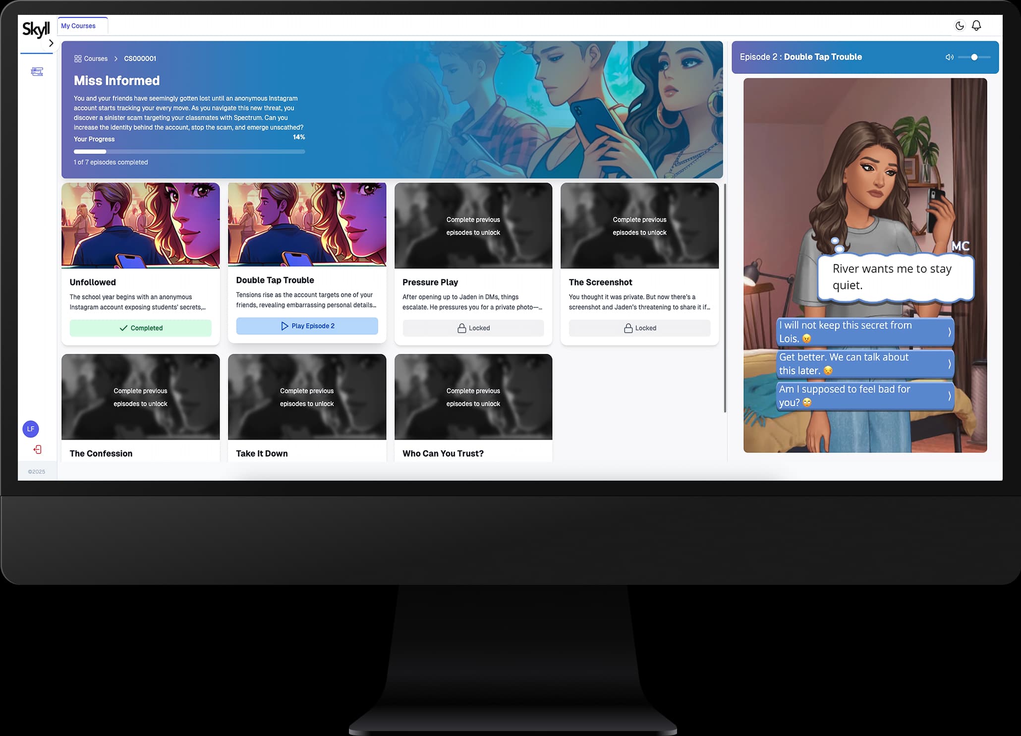 Educational platform analytics and progress tracking dashboard